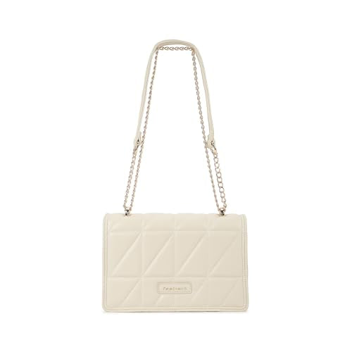 Fastrack Casual Sling Bag with Magnet Button Closure for Girls, Small Size with Internal Organiser, Handheld Design and Metal Chain Sling