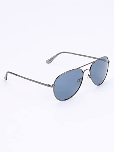 Skechers Men Aviator Grey Polarization Sunglasses, large