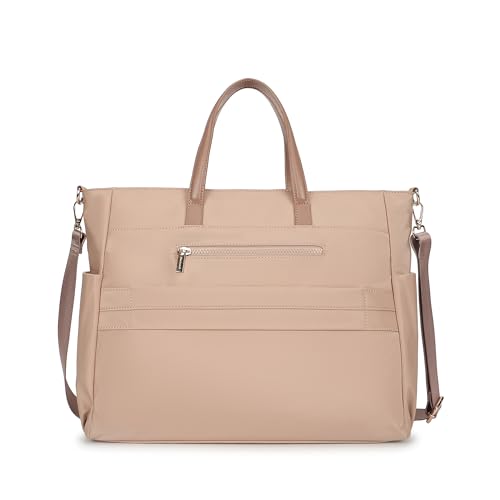 Fastrack Nylon Edit laptop Tote | Nylon Women’s Bag | 2 Compartments, 15" Padded Laptop Sleeve, Bottle Holders, Trolley Sleeve & Dual Carry Straps