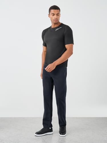 Styli Men's Regular Jeans (7012185407_Black_6_38)