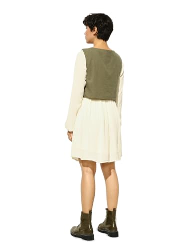 ONLY Women's Fit and Flare White Dress Set