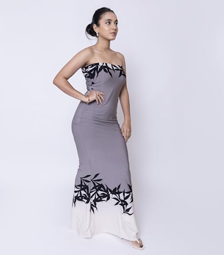 Sheux Elegant Grey Bodycon Gown for Women – Floor-Touching Slim Fit Dress for Formal Events, Weddings & Night Parties (L)