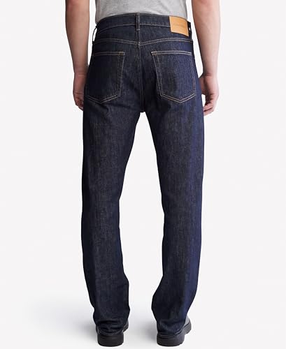 Rinse-Wash Straight Fit Mid Rise Jeans
