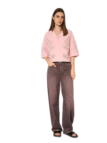 ONLY Women's Boxy Pink Shirt