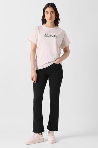 Women Black Dark Wash Jeans