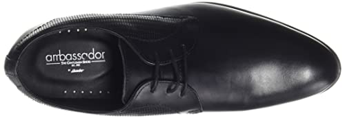 Bata Mens Joey Derby Black Sneaker - 6 UK (8246634)