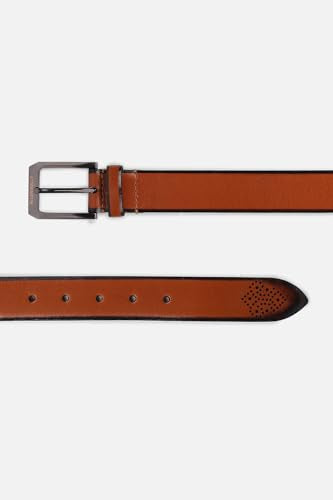 Men Brown Solid Formal Belt