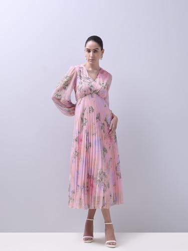 VERO MODA Womens Midi Dress Prism Pink