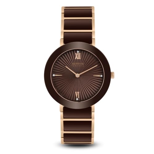 BERING Round Analog Brown Dial Women Watch - 11435-762-I | Bering Watches