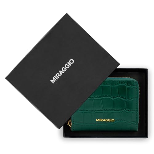 Miraggio Lea Bi-Fold Wallet for Woman with Zip Around Closure |Small Wallet for Women|Gift Items for Women
