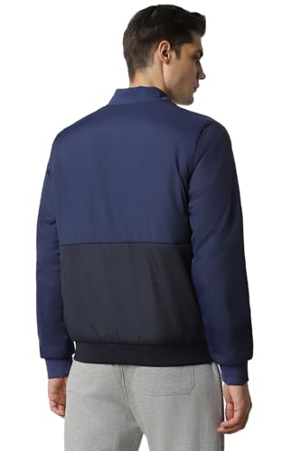 Van Heusen Men Purple Print Casual Jacket