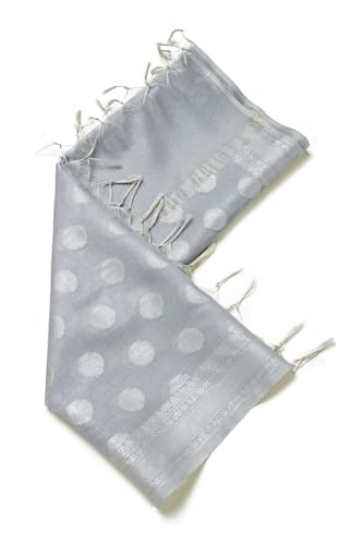 Soch Womens Grey Polyester Zari Woven Dupatta