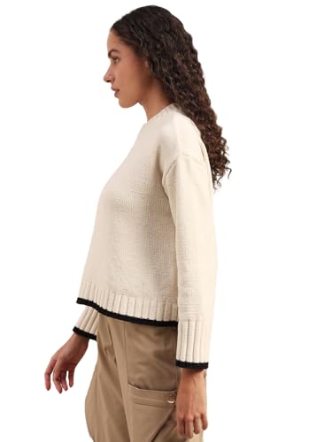 VERO MODA Womens Polyester Round Neck Sweater