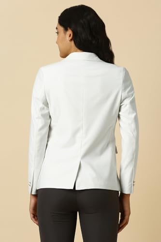 Allen Solly Women's Blazer (AHBZERGBG63291_White