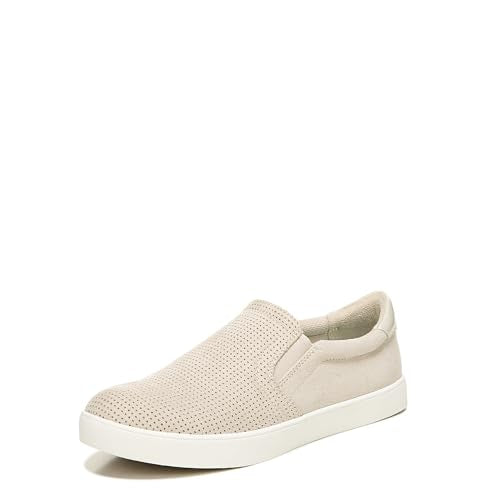 Dr. Scholl's Women's Madison Sneaker, Oyster Microfiber, 8.5 Wide