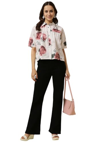 Allen Solly Women's Regular Fit Blouse (AHTSARGHP62989_White