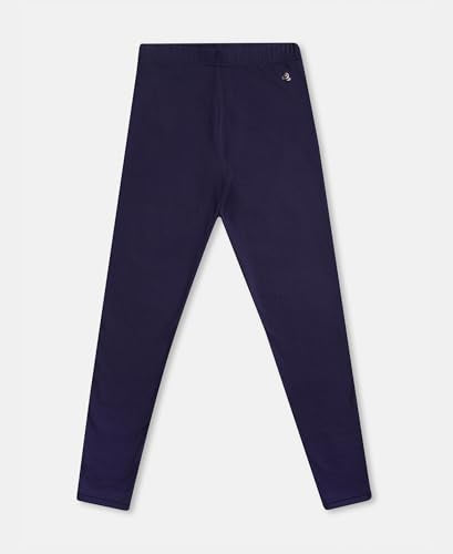 Jockey AW87 Women's Super Combed Cotton Elastane Stretch Leggings with Ultrasoft Waistband_Blue_L