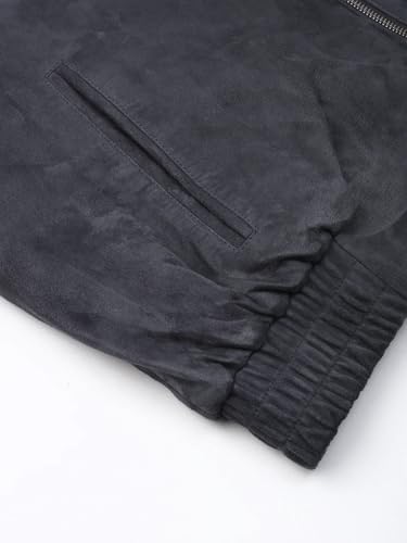 Solid Regular Fit Leather Jacket