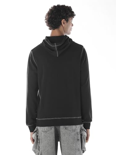 Jack & Jones Men Regular Fit Black Sweatshirt