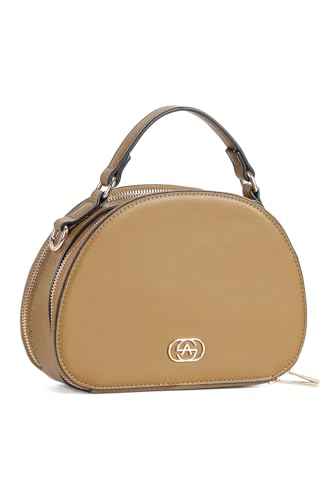Allen Solly Women's Solid Sling Bag,Brown