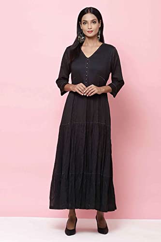 BIBA Women Solid Mix and Match(Casual D1323_Black_38)