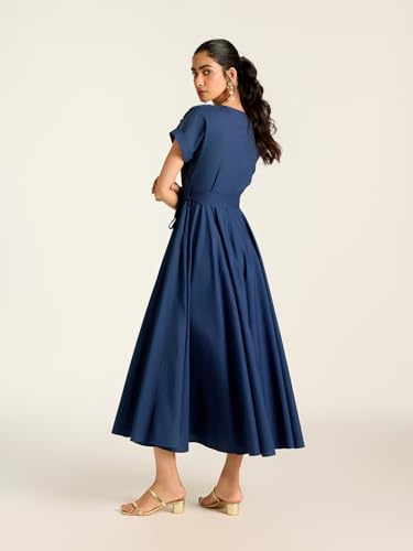 Label RITU KUMAR Blue Raquel Long Dress