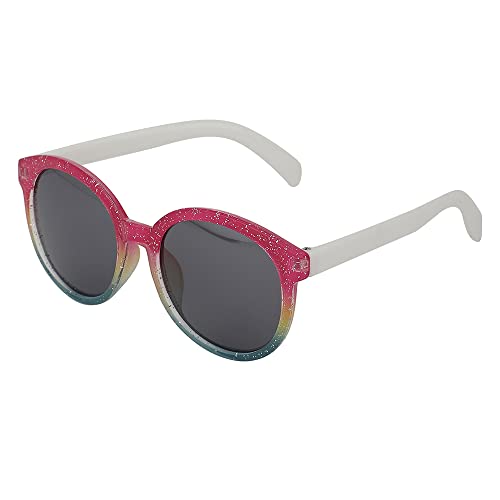 Carlton London Girl's Black Lens & Pink Round Sunglasses
