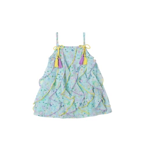 nauti nati Girl's Georgette A-Line Knee-Length Casual Dress (NNNGTW010182_Blue_18 Months-24 Months)