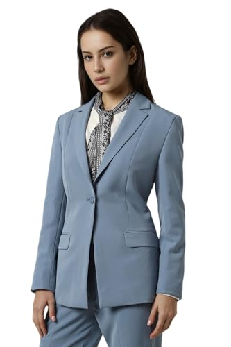 Van Heusen Women's Blazer (VWBZFRGFD91825_Blue