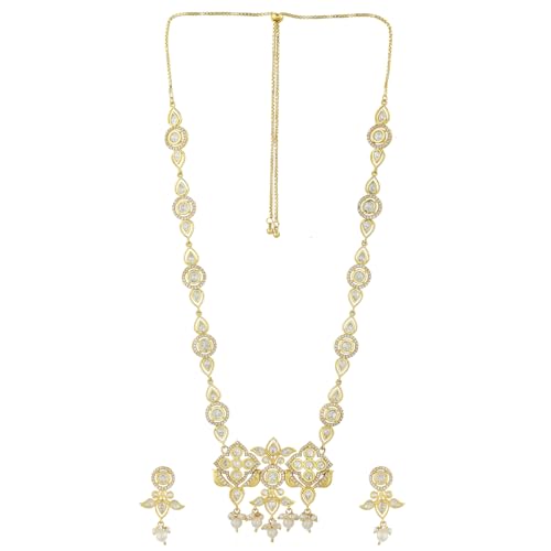 VOYLLA Panchhi Pakhee Statement Pendant Set|Women Necklace Sets|Short Necklace Sets For Women|Kundan Necklace Sets For Women|Wedding|Festive|Party|Birds|American Diamond|Gift For Her|