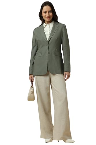 Allen Solly Women's Blazer (AHBZARGH399136_Olive