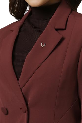 Allen Solly Women's Blazer (AHBZWRGFB83420_Maroon