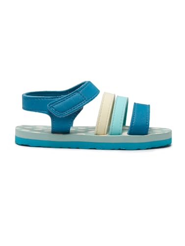 ONYC Premium Butterscotch Kids Sandals for Girls, Teal Blue Sandals
