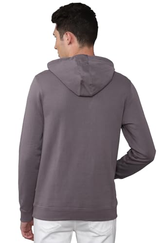 Louis Philippe Men Casual Grey Graphic Print Sweatshirt