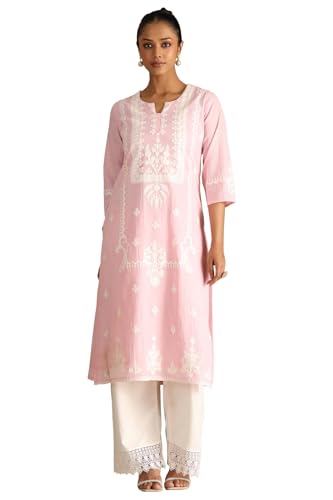 Soch Women's Pure Cotton Kurta Set (NFB-EWS5KS10824_Pink