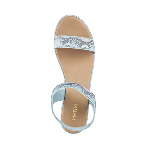 Metro Womens Synthetic Light Blue Sandals - SaumyasStore