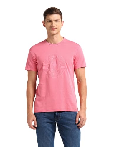 U.S.POLO ASSN. Men's Logo Fitted T-Shirt (USTSH2051 Pink