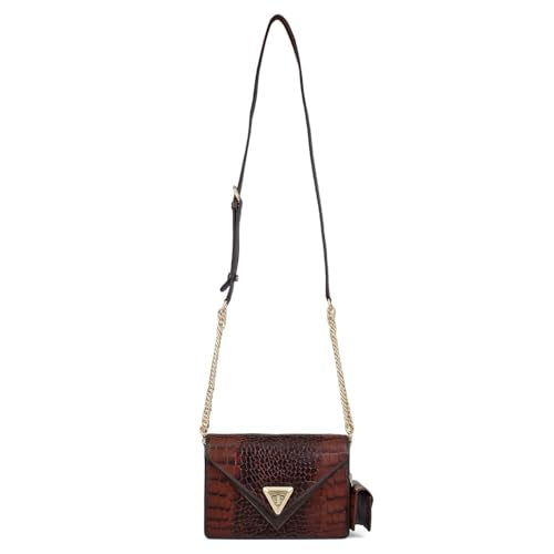 Da Milano Leather Sling Bag for Women - Brown
