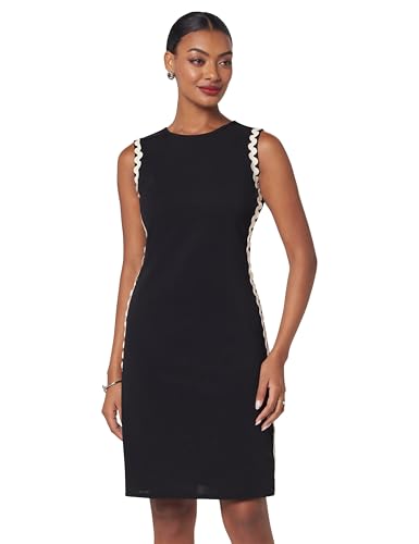 ATHENA LIFESTYLE Women's Polyester Bodycon Knee-Length Dress (ADR-17540_Black