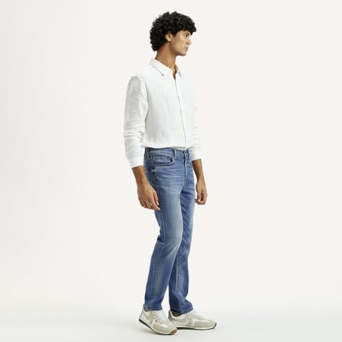 Levi's Men's Mid Indigo Slim Fit Mid Rise Jeans, 002JU-0006, 38