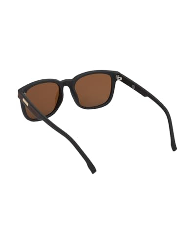 Carlton London Brown and Gold Toned with Brown Polarised Lens Sunglass for men