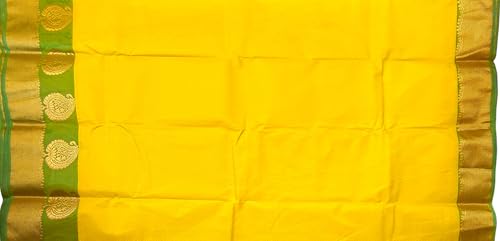 SREE KUMARAN Women's Kanchipuram Kubera Silk Pure Pattu Sarees With Blouse 1