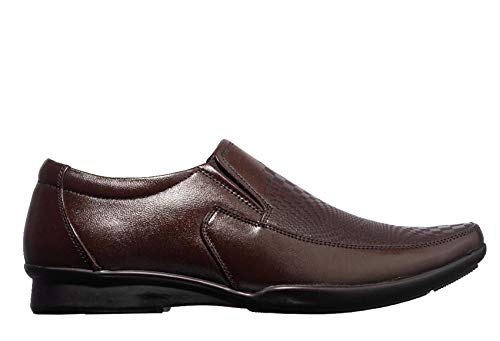 Khadim's Men Brown Leather Shoe - UK 6