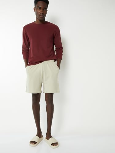 Max Men Textured Lounge T-Shirt(Red_XXL)