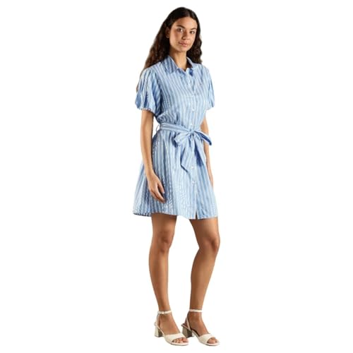 Tommy Hilfiger Cotton Spread Collar Shirt Dress