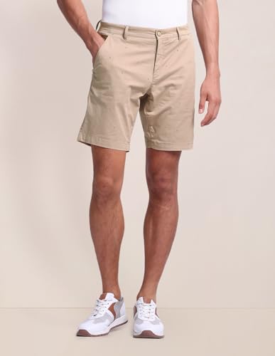 U.S. POLO ASSN. Slim Straight Fit Twill Shorts Khaki