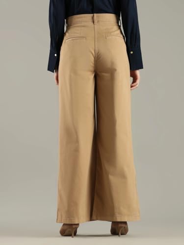 Loose Fit Solid Mid Rise Trouser