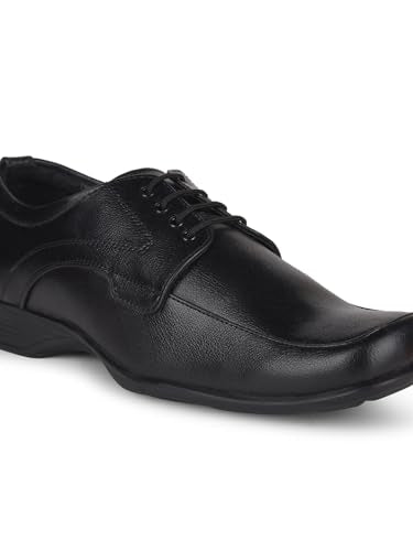Bata Quin Two Men's Black Formal Shoes - 7 UK (8216651)