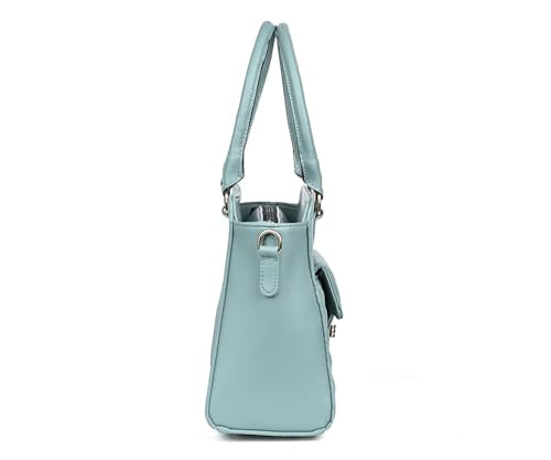 LOUIS STITCH Green Stylish Handbag for Women | Multi Pocket Ladies Satchel Sling Handbag for Travel, Office, College