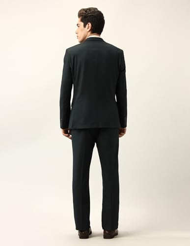 Arrow Men's Tailored Fit Ceremonial Three Piece Suit Dark Green